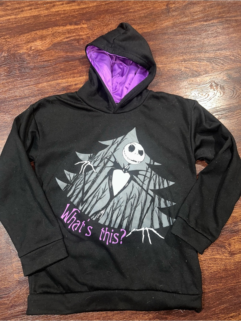 Disney Black & Purple "What's This?" Jack Skellington Hoodie